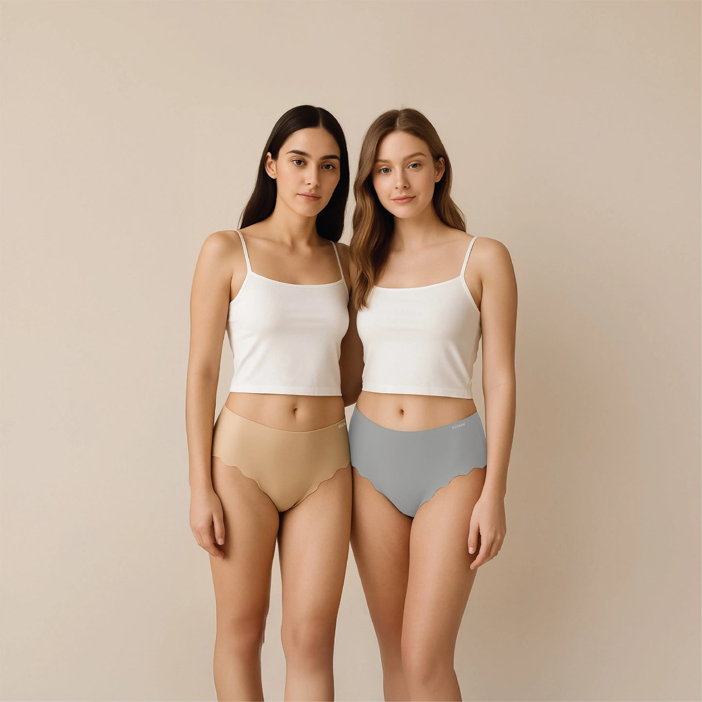 Seamless Panties Starter Pack B – Gray & Beige