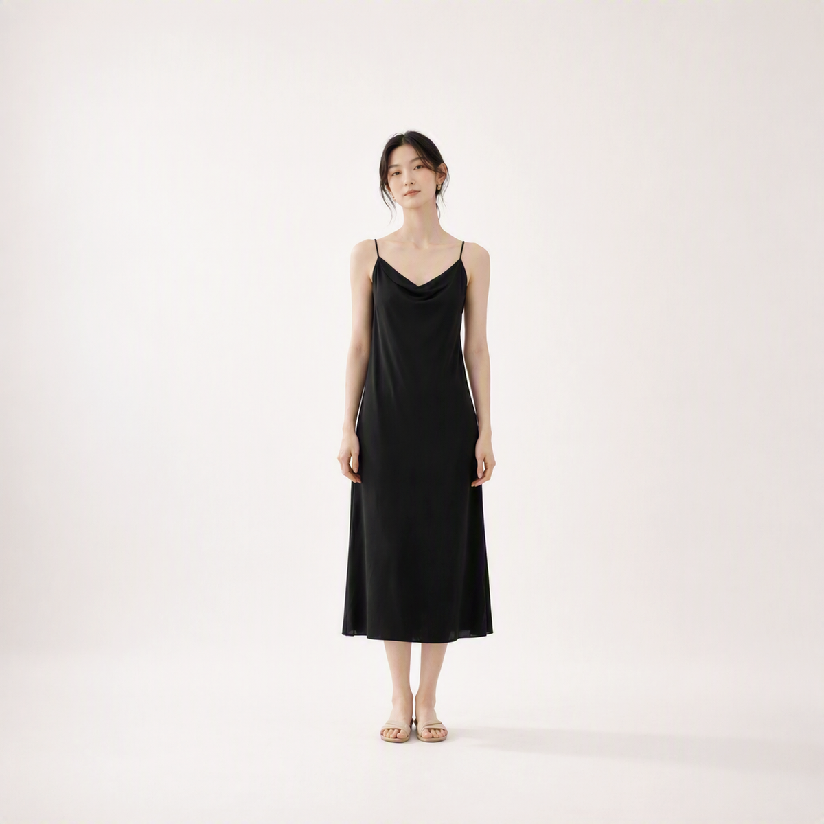 TENCEL™ Essential Cowl Dress