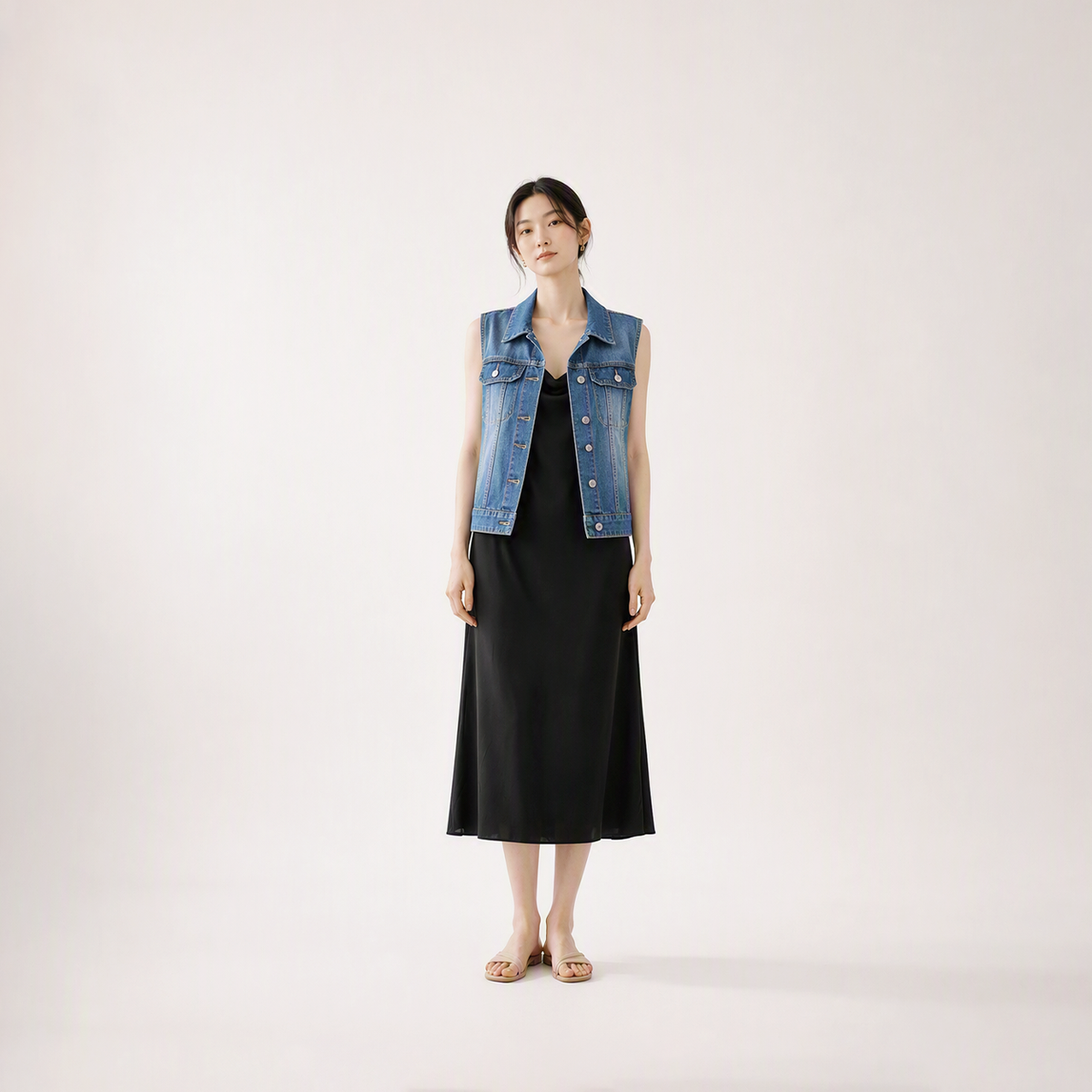 TENCEL™ Essential Cowl Dress