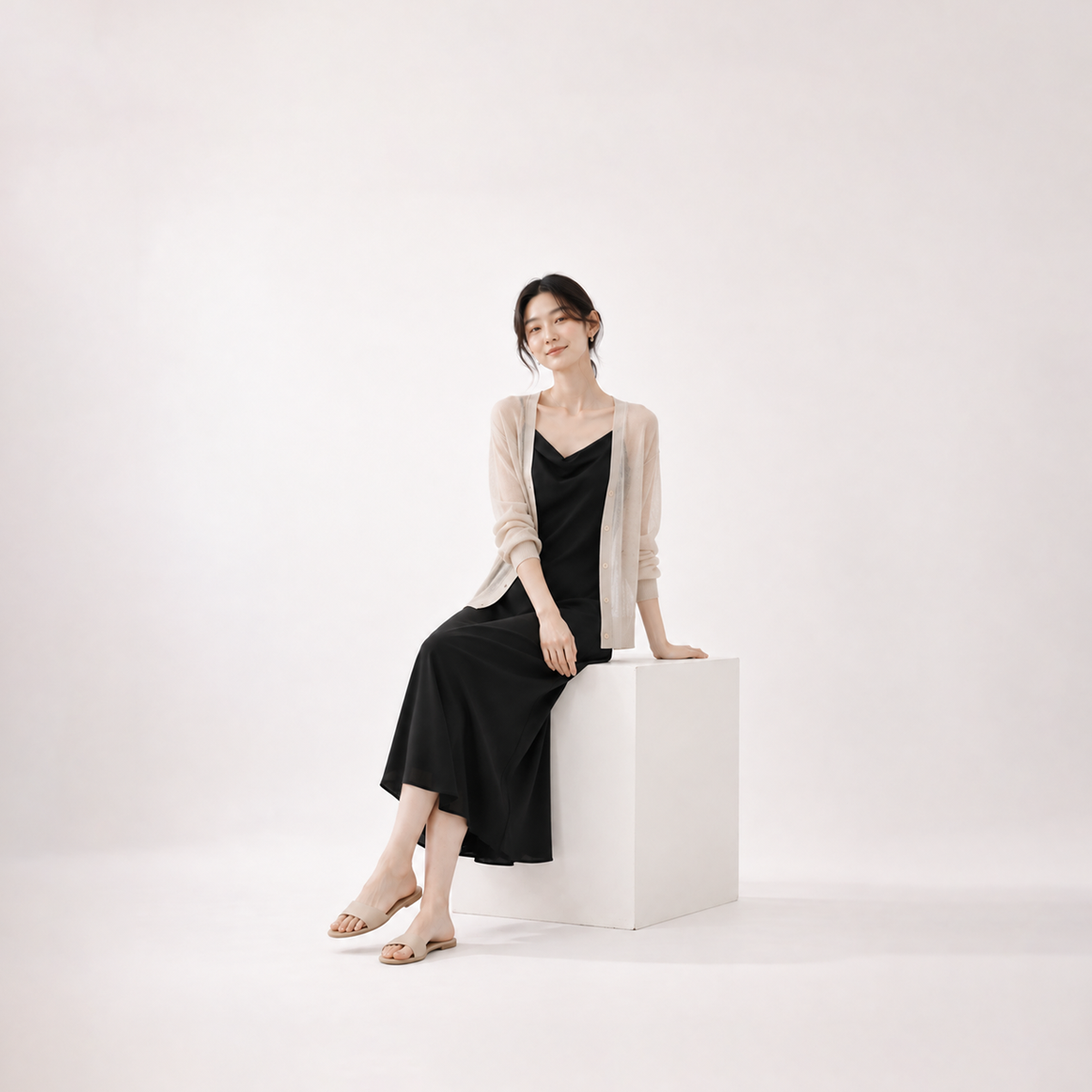 TENCEL™ Essential Cowl Dress