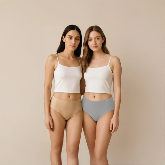 Seamless Panties Starter Pack B – Gray & Beige