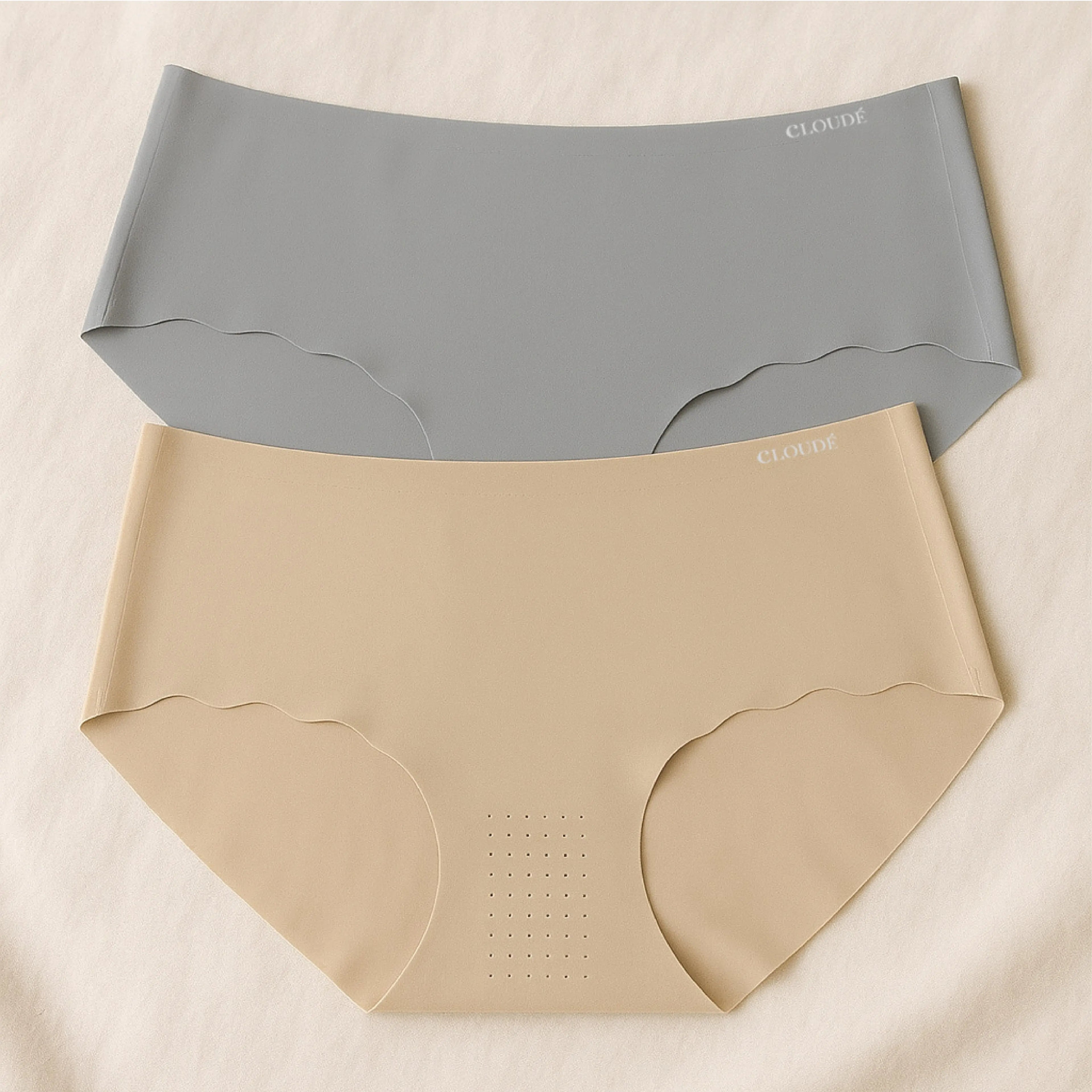 Seamless Panties Starter Pack B – Gray & Beige